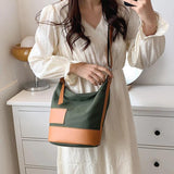 Patchwork Tote Shoulder Bag Lightweight Canvas Shopping Handbag