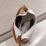 Patchwork Tote Shoulder Bag Lightweight Canvas Shopping Handbag