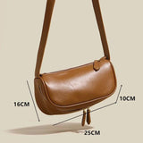 Minimalist PU Leather Shoulder Bag for Women