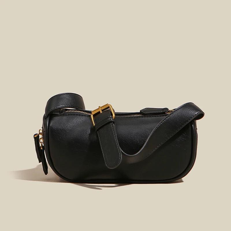 Minimalist PU Leather Shoulder Bag for Women