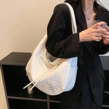 Vintage Women Leather Shoulder Bag Large Capacity Soft Travel Crossbody Bags