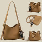 Minimalist Solid Women's Handbag Plush Rabbit Shoulder Bag