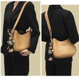 Minimalist Solid Women's Handbag Plush Rabbit Shoulder Bag
