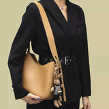 Minimalist Solid Women's Handbag Plush Rabbit Shoulder Bag