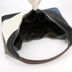Canvas Hobo Bag Shoulder Bag Women Large Capacity Handbag
