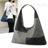 Canvas Hobo Bag Shoulder Bag Women Large Capacity Handbag