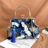 Vintage Fringe Handbags For Women Chain Shoulder Crossbody Bag