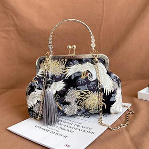 Vintage Fringe Handbags For Women Chain Shoulder Crossbody Bag