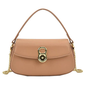 High Leather Shoulder Bag Crossbody Flap Messenger Sac