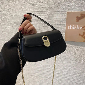 High Leather Shoulder Bag Crossbody Flap Messenger Sac