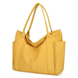 Japanese Style Canvas Shoulder Bag Large Capacity Tote Purse