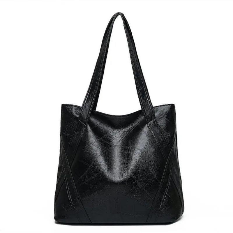 Women's Large Capacity Retro Soft Pu Leather Tote Bag