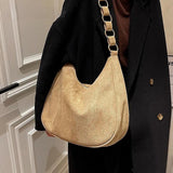 Retro Large-capacity Suede Shoulder Bag for Women