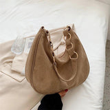 Retro Large-capacity Suede Shoulder Bag for Women