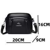 Women's Soft Leather Crossbody Bag Classic Square Handbag