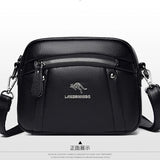 Women's Soft Leather Crossbody Bag Classic Square Handbag