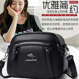 Women's Soft Leather Crossbody Bag Classic Square Handbag