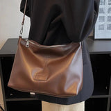 Women's Soft Leather Crossbody Bag Casual Handbag Messenger Bag