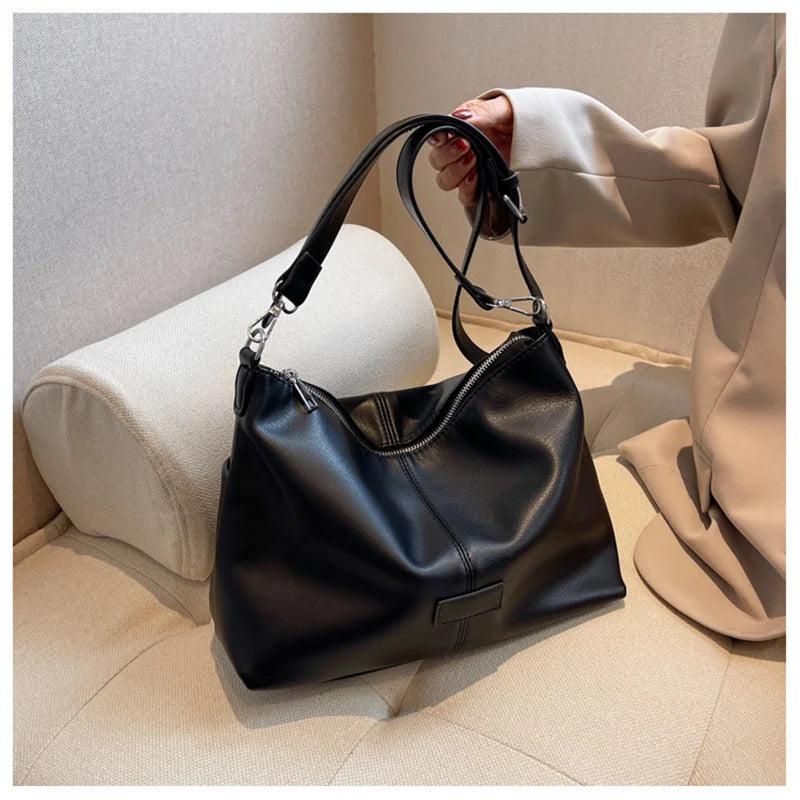 Women's Leather Crossbody Bag Casual Shoulder Handbag