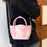 Soft Leather Crossbody Bag Metal Chain Messenger Bag