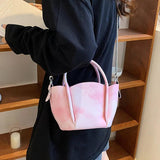 Soft Leather Crossbody Bag Metal Chain Messenger Bag