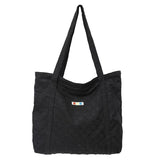 Nylon Tote Bag for Women with Zip Closure, Large Capacity Shopper Handbag
