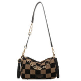 Winter Women's Bag Retro Messenger Canvas Shoulder Bag Chain Handbag