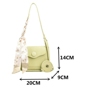 Soft Leather Crossbody Bag with Flap Shoulder, Small