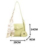 Soft Leather Crossbody Bag with Flap Shoulder, Small