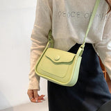 Soft Leather Crossbody Bag with Flap Shoulder, Small