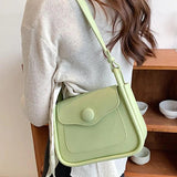 Soft Leather Crossbody Bag with Flap Shoulder, Small
