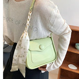 Soft Leather Crossbody Bag with Flap Shoulder, Small