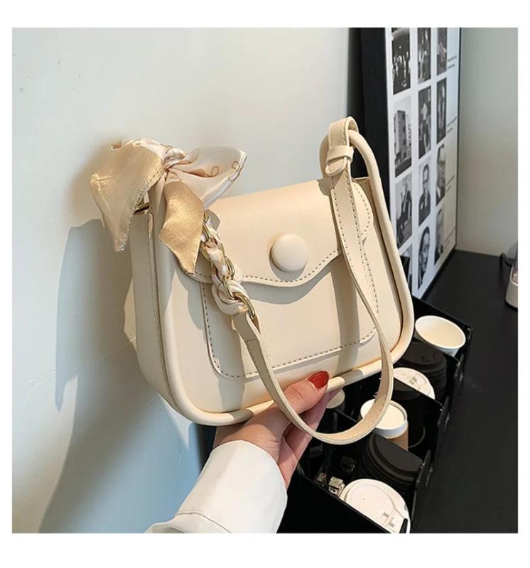 Soft Leather Crossbody Bag with Flap Shoulder, Small