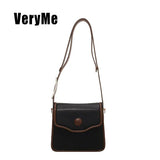 Shoulder Strap Square Bag Messenger Bag Retro One-Shoulder Bag