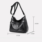 Soft Leather Shoulder Bags Women Purses and Handbags High Ladies Crossbody Bag