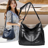 Soft Leather Shoulder Bags Women Purses and Handbags High Ladies Crossbody Bag