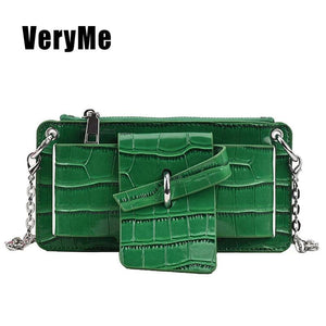 Women's Pu Leather Small Messenger Shoulder Bag