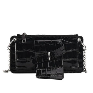 Women's Pu Leather Small Messenger Shoulder Bag