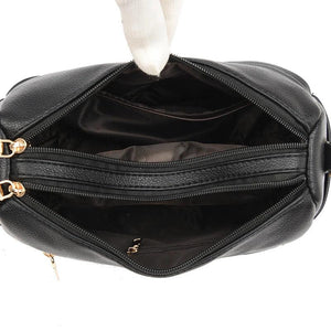 Women Shoulder Bags Soft PU Leather Classic Messenger Bag Geometric Crossbody