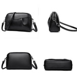 Soft Leather Women Shoulder Bag Handbags Ruched Crossbody Bags Bolso Mujer