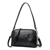 Soft Leather Women Shoulder Bag Handbags Ruched Crossbody Bags Bolso Mujer