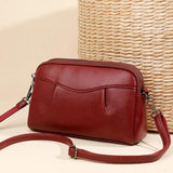 Soft Leather Women Shoulder Bag Handbags Ruched Crossbody Bags Bolso Mujer