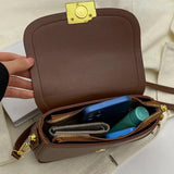 Casual Small Flap Women's Top Handle Bag Pure All Match Ladies Shoulder Bag