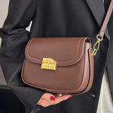 Casual Small Flap Women's Top Handle Bag Pure All Match Ladies Shoulder Bag