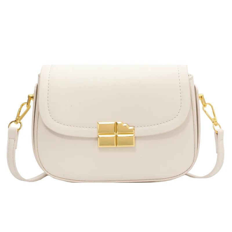 Casual Small Flap Women's Top Handle Bag Pure All Match Ladies Shoulder Bag