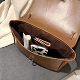 Vintage Nubuck PU Leather Square Messenger Bag Handbags and Purses