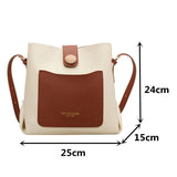 Women Bucket Bag Casual Lady Handbag High Pu Leather Crossbody Bags