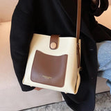 Women Bucket Bag Casual Lady Handbag High Pu Leather Crossbody Bags