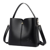 Soft Leather Bucket Tote Bag for Women