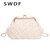 Weave Shell Bags Tote PU Leather Crossbody Bags for Women